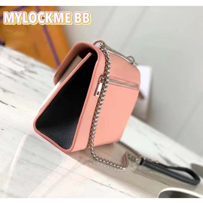 Mylockme leather bag Louis Vuitton Pink in Leather - 16677175