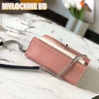 Louis Vuitton LV Women Mylockme Chain Bag Rose Trianon Pink Grained Calf Leather (3)