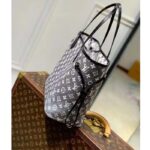 Louis Vuitton LV Women Neverfull MM Tote Gray Denim Textile Jacquard – Bild 6