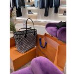 Louis Vuitton LV Women Neverfull MM Tote Gray Denim Textile Jacquard – Bild 9