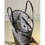 Louis Vuitton LV Women Neverfull MM Tote Gray Denim Textile Jacquard – Bild 7