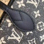 Louis Vuitton LV Women Neverfull MM Tote Gray Denim Textile Jacquard – Bild 10