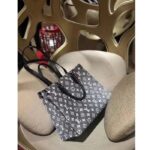 Louis Vuitton LV Women OnTheGo MM Tote Gray Denim Textile Jacquard – Image 3