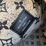 Louis Vuitton LV Women OnTheGo MM Tote Gray Denim Textile Jacquard – Image 12