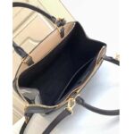 Louis Vuitton LV Women Petit Palais Handbag Noir Beige Embossed Grained Cowhide - Image 6