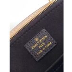 Louis Vuitton LV Women Petit Palais Handbag Noir Beige Embossed Grained Cowhide - Image 11
