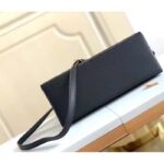 Louis Vuitton LV Women Petit Palais Handbag Noir Embossed Grained Cowhide Leather - Image 6