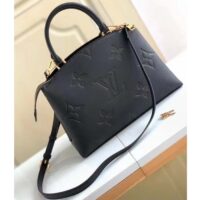 Louis Vuitton LV Women Petit Palais Handbag Noir Embossed Grained Cowhide Leather (2)