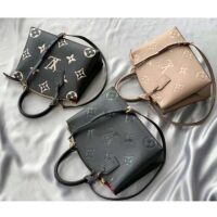 Louis Vuitton LV Women Petit Palais Handbag Noir Embossed Grained Cowhide Leather (2)