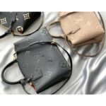 Louis Vuitton LV Women Petit Palais Handbag Noir Embossed Grained Cowhide Leather - Image 12