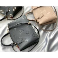 Louis Vuitton LV Women Petit Palais Handbag Noir Embossed Grained Cowhide Leather (2)