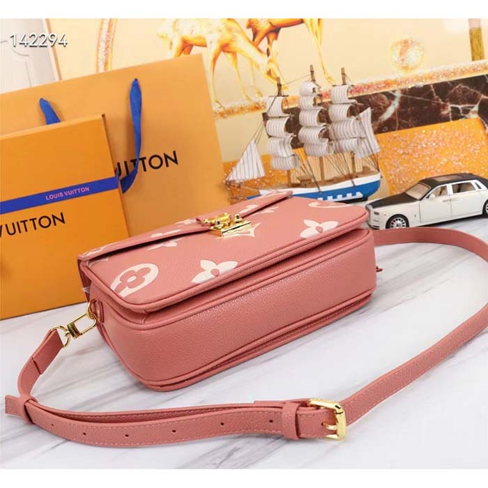 Louis Vuitton Pochette Métis Trianon Pink/Cream in Grained Cowhide Leather  with Gold-tone - US