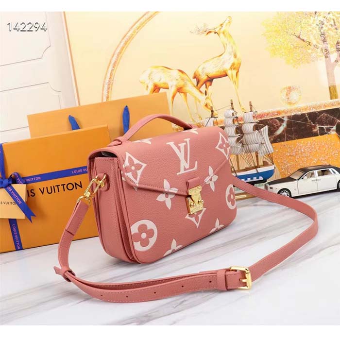 Louis Vuitton Pochette Métis Trianon Pink/Cream for Women