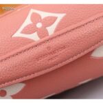 Louis Vuitton LV Women Pochette Métis Handbag Trianon Pink Cream Embossed Grained Cowhide - Image 8