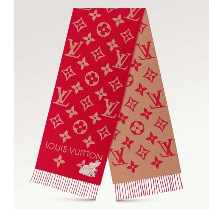 Louis Vuitton LV Essential Scarf Hazelnut Wool