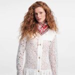 Louis Vuitton LV Women Precious Rabbit Square 70 Red Silk-Screen Print Monogram Flowers - immagine 12