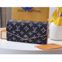 Louis Vuitton LV Women Sarah Wallet Fall for You Black Monogram Coated Canvas (4)