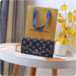 Louis Vuitton LV Women Sarah Wallet Fall for You Black Monogram Coated Canvas - Image 4