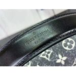 Louis Vuitton LV Women Side Trunk Handbag Gray Denim Textile Jacquard - immagine 8