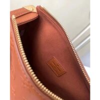 Louis Vuitton LV Women Side Trunk PM Handbag Petite Malle Tan Brown Calfskin (9)
