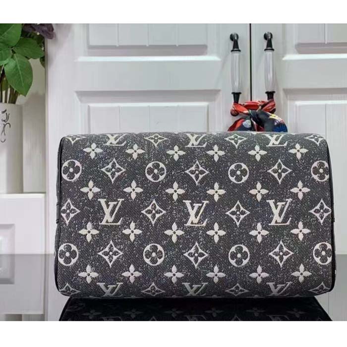 FWRD Renew Louis Vuitton Speedy Bandoliere 25 Shoulder Bag in Grey