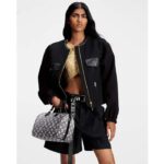 Louis Vuitton LV Women Speedy Bandoulière 25 Handbag Gray Denim Textile Jacquard - Image 15