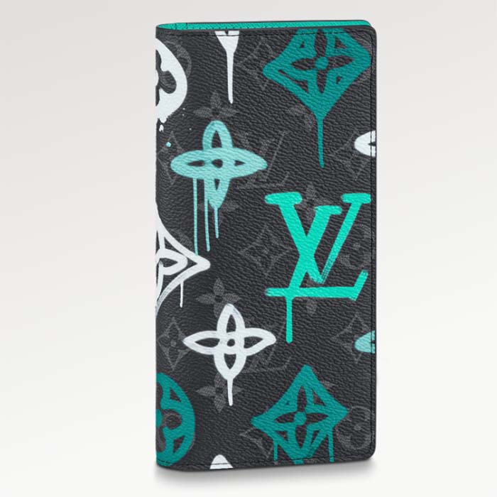 Louis Vuitton Pocket Organizer Monogram  Taiga Pine Green