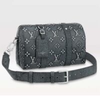 Louis Vuitton Unisex City Keepall Bag Black Charcoal Cowhide Leather (1)