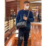 Louis Vuitton Unisex City Keepall Bag Black Charcoal Cowhide Leather – Image 13