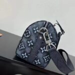 Louis Vuitton Unisex City Keepall Bag Black Charcoal Cowhide Leather – Image 7