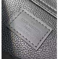 Louis Vuitton Unisex LV Aerogram Takeoff Sling Black Grained Calf Leather (12)