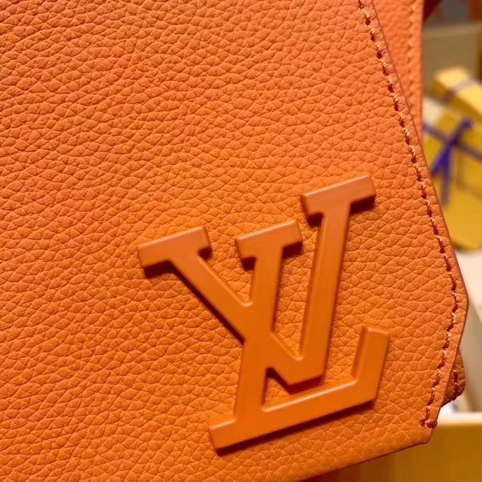 Louis Vuitton Unisex LV Aerogram Takeoff Sling Saffron Yellow Cowhide Leather (1)