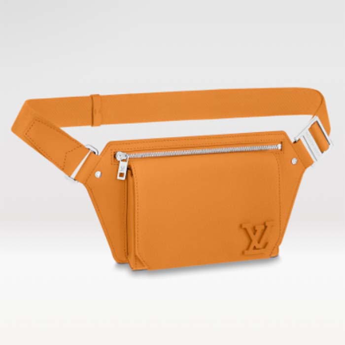 Louis Vuitton Unisex LV Aerogram Takeoff Sling Saffron Yellow Cowhide Leather