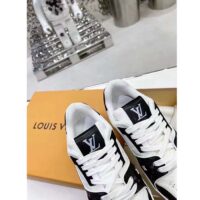 Louis Vuitton Unisex LV Trainer Sneaker Black Mini Monogram Embossed Calf Leather (1)