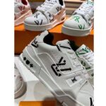 Louis Vuitton Unisex LV Trainer Sneaker Black Mix Sustainable Materials Monogram Flowers - Image 6