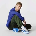 Louis Vuitton Unisex LV Trainer Sneaker Blue Mini Monogram Embossed Calf Leather - immagine 12