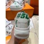 Louis Vuitton Unisex LV Trainer Sneaker Green Mix Sustainable Materials Monogram Flowers - Image 7