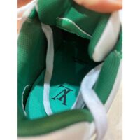 Louis Vuitton Unisex LV Trainer Sneaker Green Mix Sustainable Materials Monogram Flowers (6)