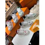 Louis Vuitton Unisex LV Trainer Sneaker Red Mix Sustainable Materials Monogram Flowers - Bild 8