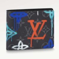 Louis Vuitton Unisex Multiple Wallet LV Graffiti Orange Coated Canvas (2)