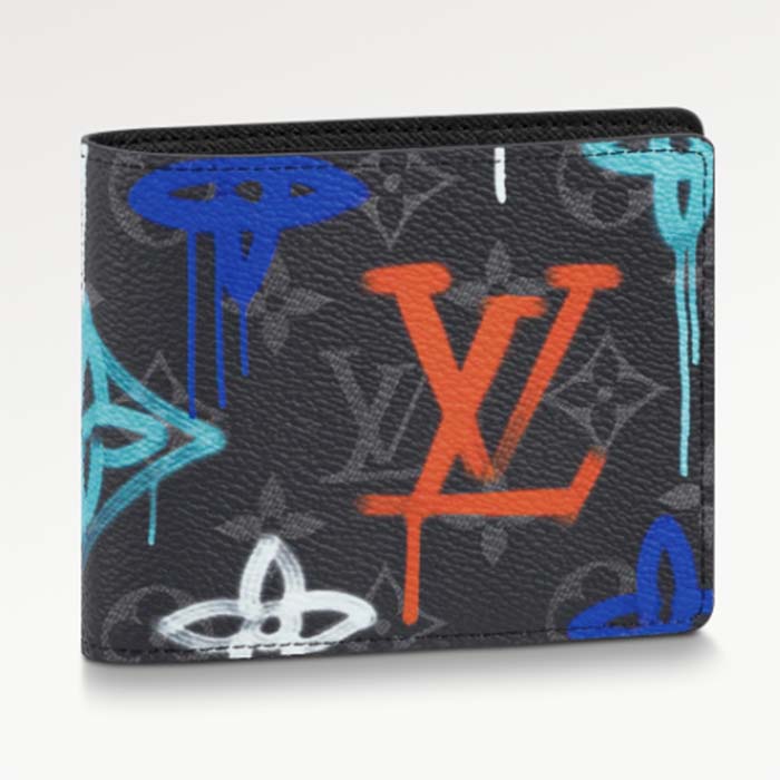 Louis Vuitton LV Unisex Steamer Wearable Wallet Graffiti Green Coated  Canvas - LULUX