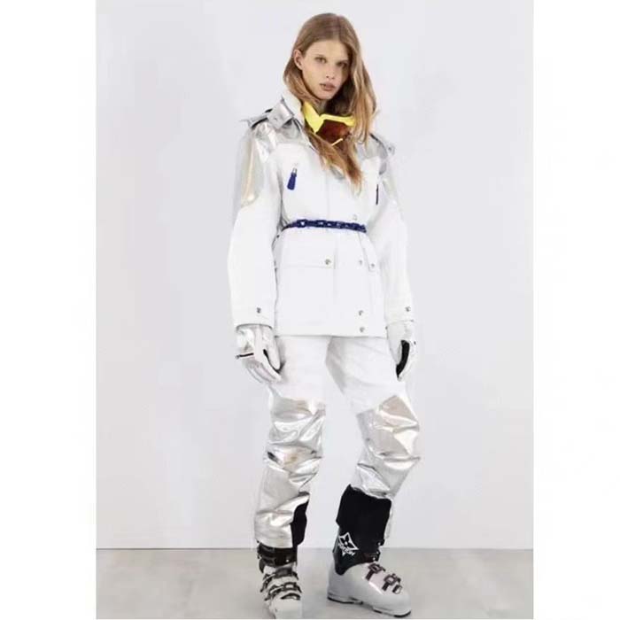 Louis Vuitton Women LV Electric Accent Ski Jacket Optical White Regular Fit (2)