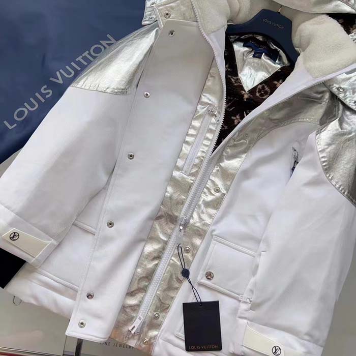 Louis Vuitton Women LV Electric Accent Ski Jacket Optical White Regular Fit (7)