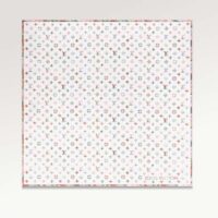 Louis Vuitton Women LV Garden Square 90 White Silk Inkjet Print Garden (1)