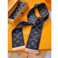 Louis Vuitton Women LV Mahina Flight Mode Classic Bandeau Black Silk Inkjet Monogram (3)