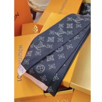 Louis Vuitton Women LV Mahina Flight Mode Classic Bandeau Black Silk Inkjet Monogram (3)