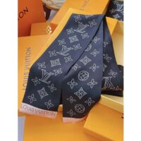 Louis Vuitton Women LV Mahina Flight Mode Classic Bandeau Black Silk Inkjet Monogram (3)