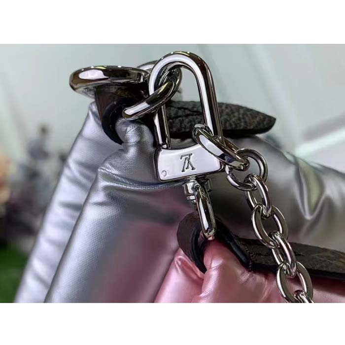 Louis Vuitton Women LV Maxi Multi-Pochette Accessoires Silver Pale Pink Recycled Nylon Econyl (3)