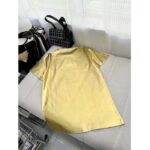 Louis Vuitton Women LV Metallic Wash T-Shirt Cotton Gold Regular Fit - immagine 4