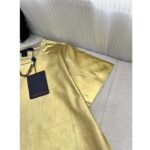Louis Vuitton Women LV Metallic Wash T-Shirt Cotton Gold Regular Fit - immagine 8